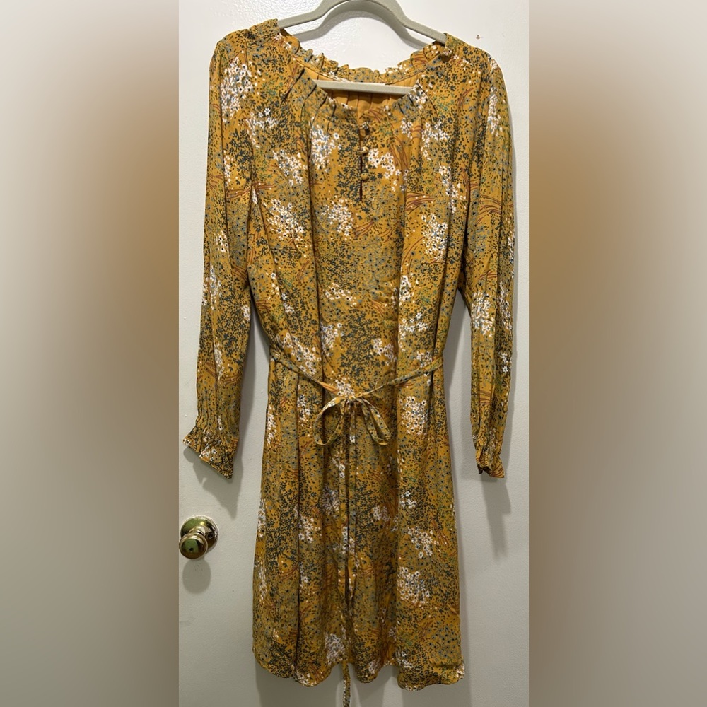 Loft Plus yellow dress. Size 22